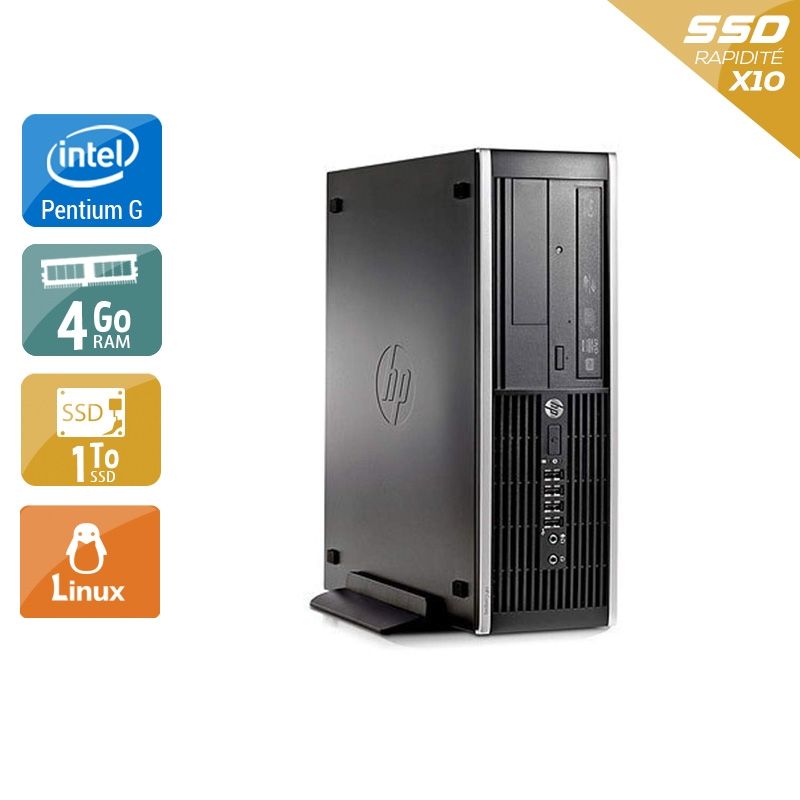 HP Compaq Pro 6200 SFF Pentium G Dual Core 4Go RAM 2To SSD Linux