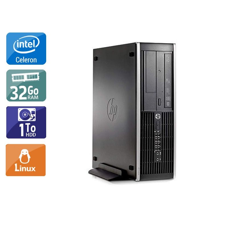 HP Compaq Pro 6300 SFF Celeron Dual Core 32Go RAM 1To HDD Linux