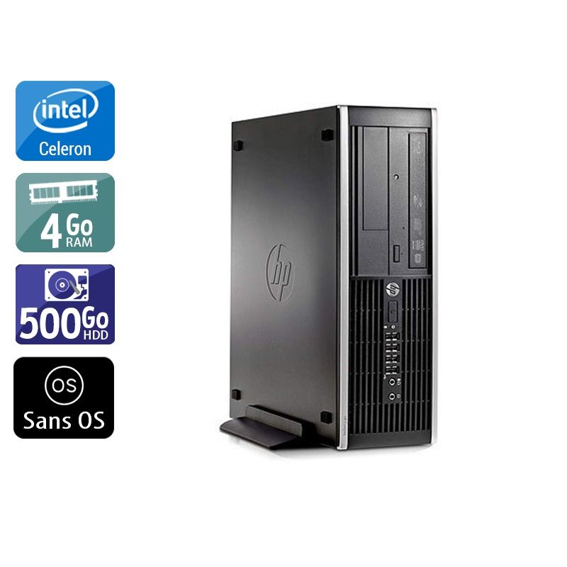 HP Compaq Pro 6300 SFF Celeron Dual Core 4Go RAM 500Go HDD Sans OS