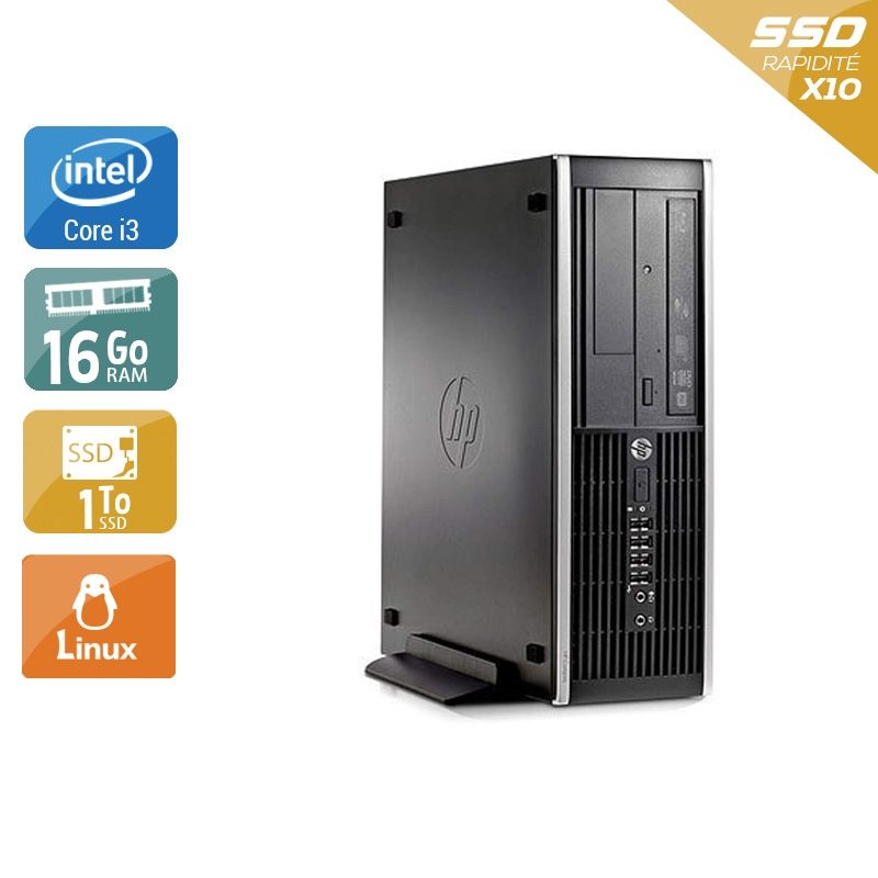 HP Compaq Pro 6300 SFF i3 16Go RAM 2To SSD Linux