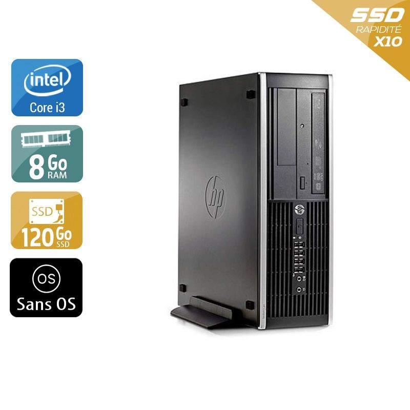 HP Compaq Pro 6300 SFF i3 8Go RAM 120Go SSD Sans OS