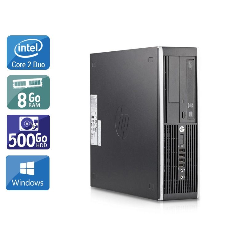 HP Compaq Elite 8200 SFF Core 2 Duo 8Go RAM 250Go HDD Windows 10