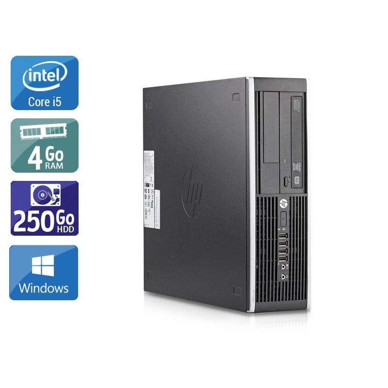 HP Compaq Elite 8200 SFF i5 4Go RAM 250Go HDD Windows 10