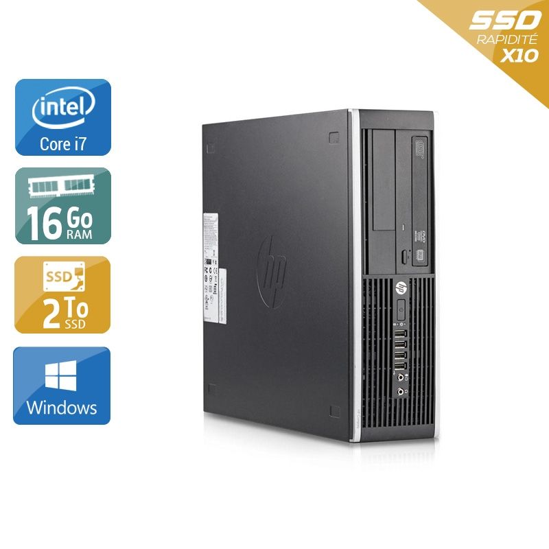 HP Compaq Elite 8200 SFF i7 16Go RAM 2To SSD Windows 10