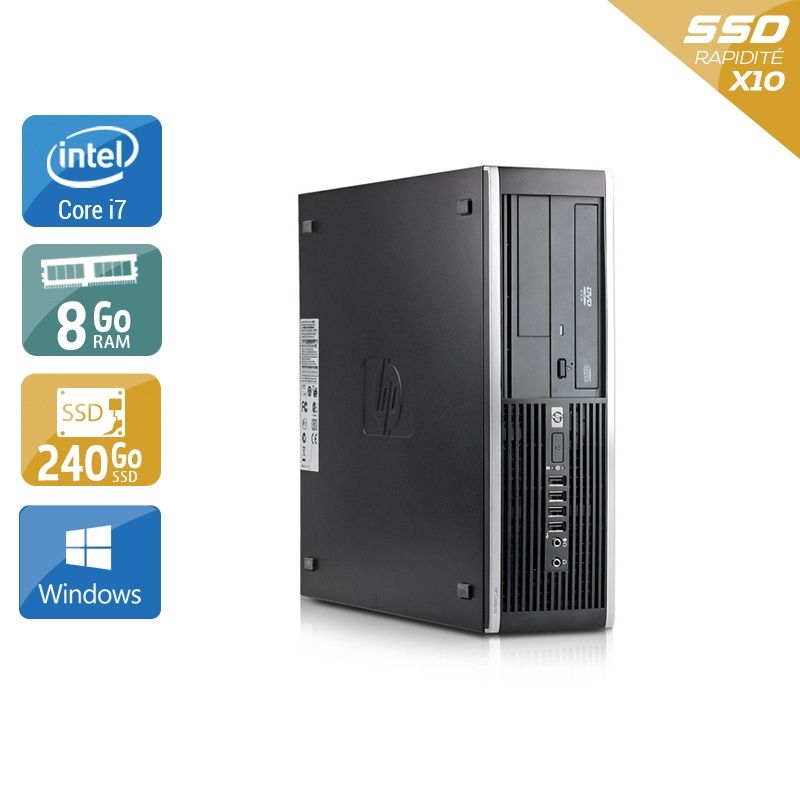 HP Compaq Elite 8300 SFF i7 8Go RAM 240Go SSD Windows 10