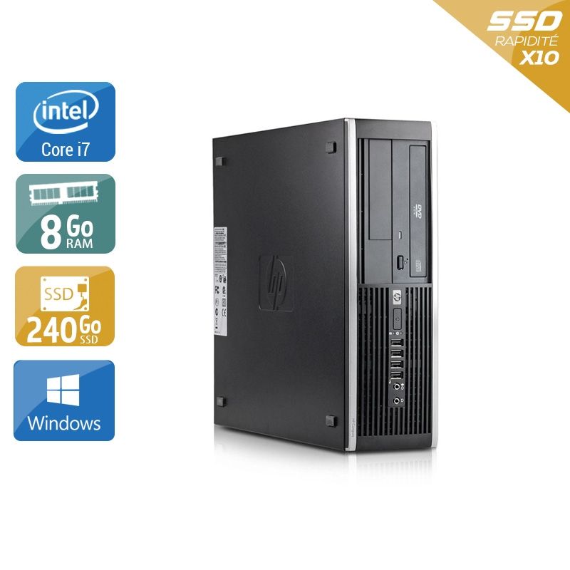 HP Compaq Elite 8300 SFF i7 8Go RAM 240Go SSD Windows 10