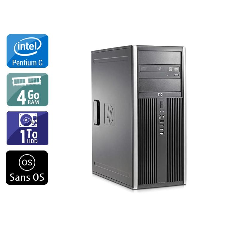 HP Compaq Elite 8300 Tower Pentium G Dual Core 4Go RAM 1To HDD Sans OS