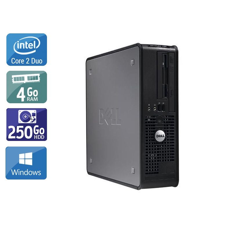 Dell Optiplex 380 Desktop Core 2 Duo 4Go RAM 250Go HDD Windows 10