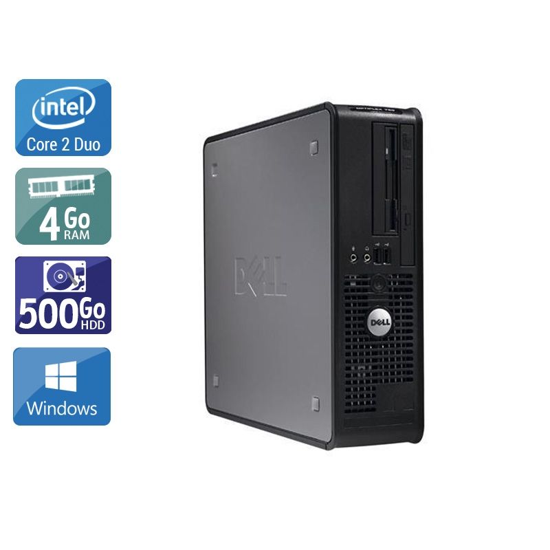Dell Optiplex 380 Desktop Core 2 Duo 4Go RAM 500Go HDD Windows 10