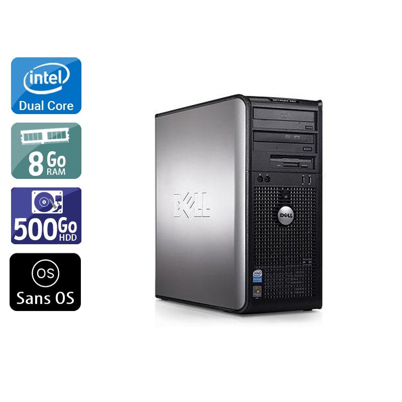 Dell Optiplex 380 Desktop Dual Core 8Go RAM 500Go HDD Sans OS