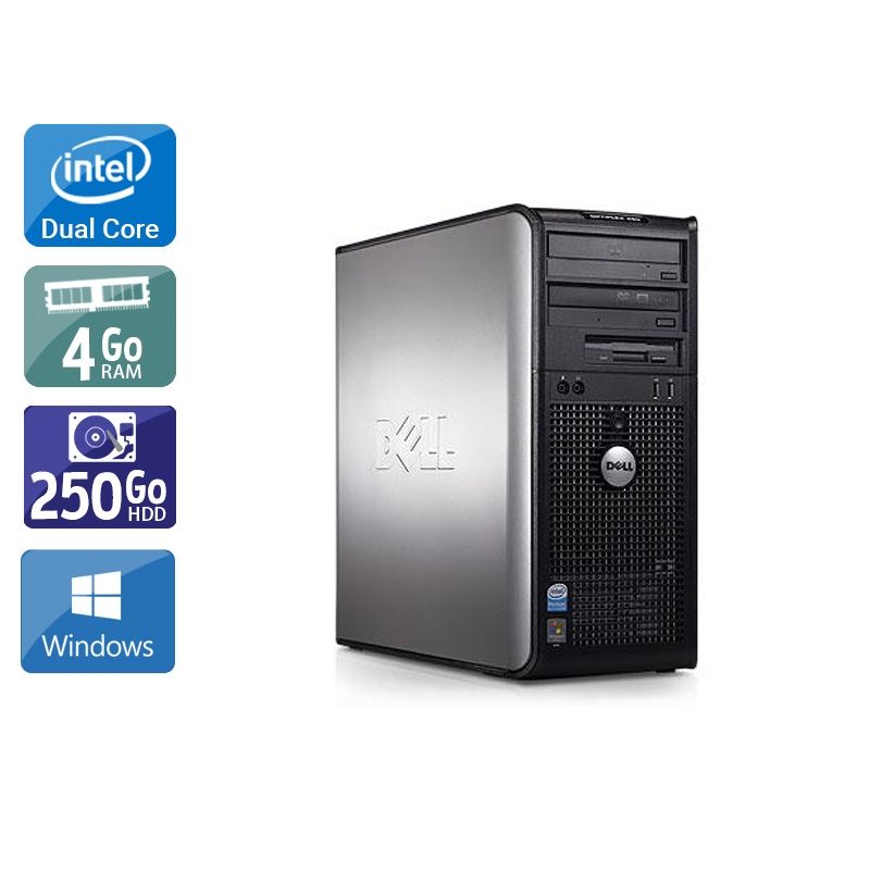 Dell Optiplex 380 Tower Dual Core 4Go RAM 250Go HDD Windows 10