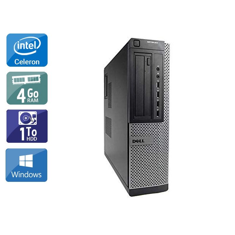 Dell Optiplex 390 Desktop Celeron 4Go RAM 1To HDD Windows 10