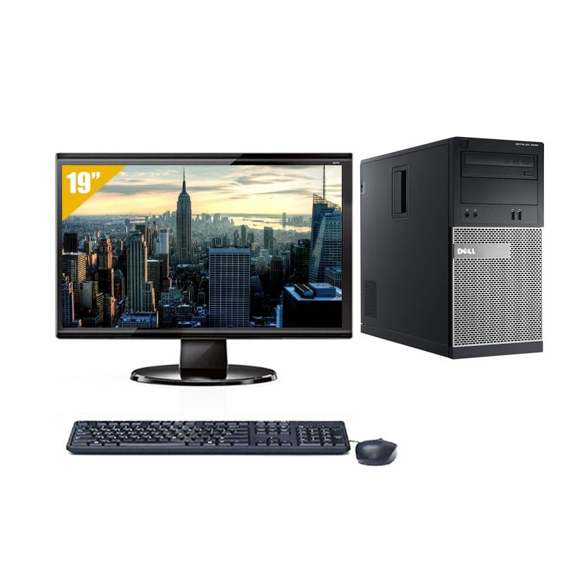 Dell Optiplex 3010 Tower i5 avec Écran 19 pouces 8Go RAM 250Go HDD Linux