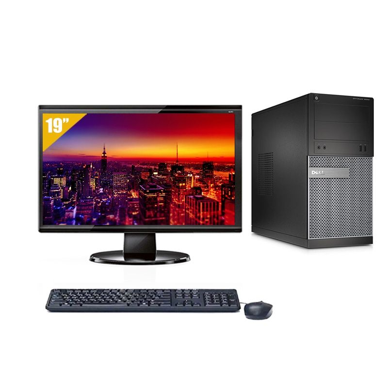 Dell Optiplex 3020 Tower i3 avec Écran 19 pouces 8Go RAM 500Go HDD Windows 10
