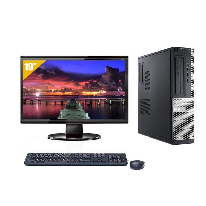 Dell Optiplex 3010 Desktop Pentium G Dual Core avec Écran 19 pouces 4Go RAM 320Go HDD Sans OS