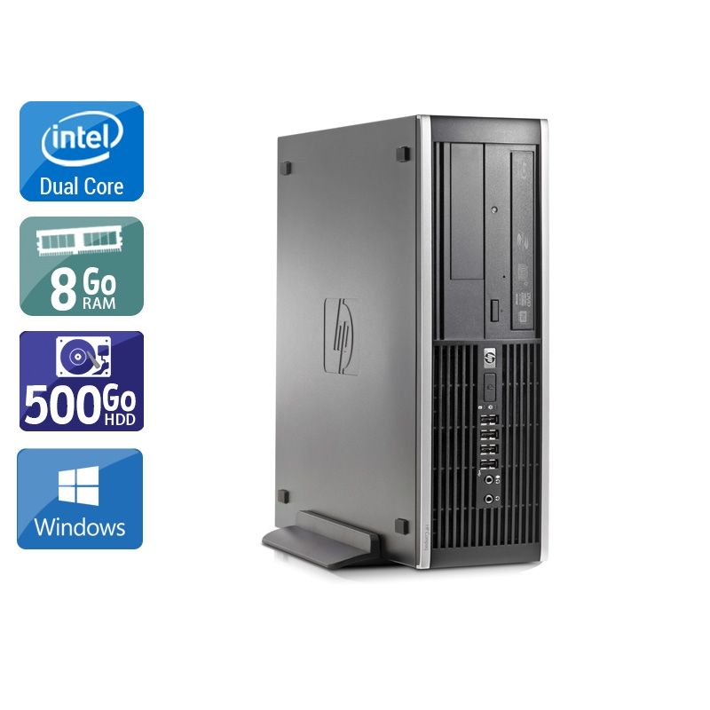 HP Compaq Elite 8000 SFF Dual Core 8Go RAM 250Go HDD Windows 10