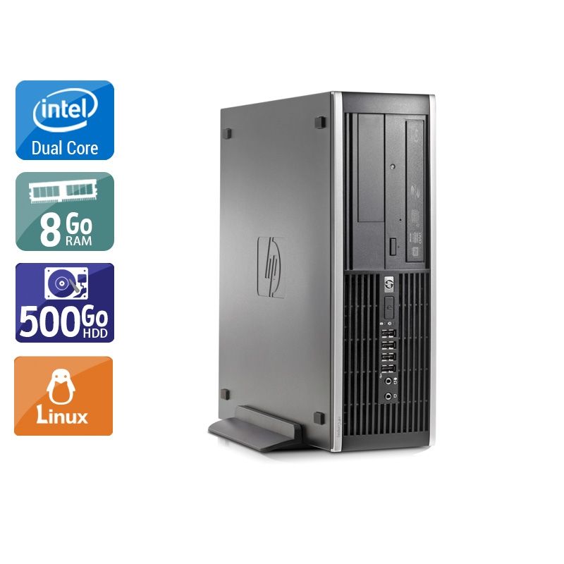 HP Compaq Elite 8000 SFF Dual Core 8Go RAM 250Go HDD Linux