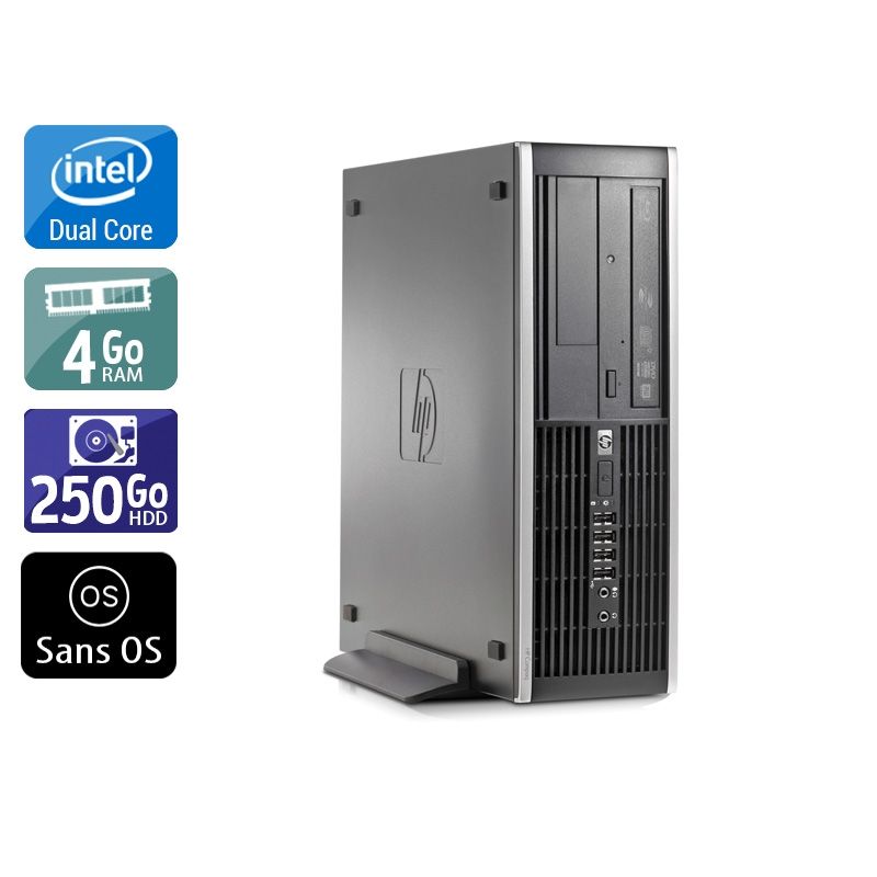 HP Compaq Elite 8000 SFF Dual Core 4Go RAM 250Go HDD Sans OS