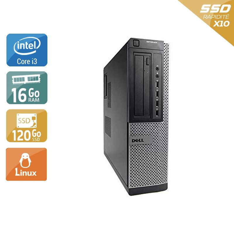 Dell Optiplex 7010 Desktop i3 16Go RAM 120Go SSD Linux