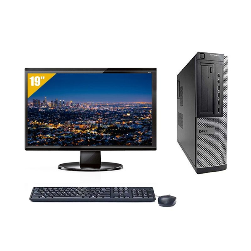 Dell Optiplex 390 Desktop Celeron avec Écran 19 pouces 4Go RAM 250Go HDD Linux