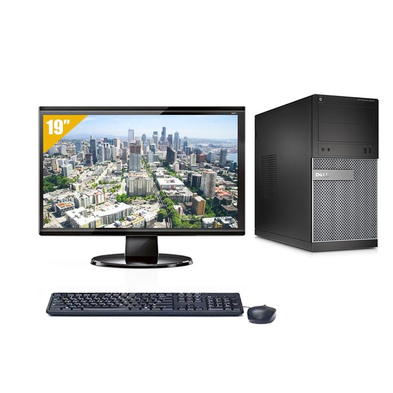 Dell Optiplex 390 Tower i3 avec Écran 19 pouces 8Go RAM 480Go SSD Windows 10 Dell Optiplex 390 Tower i3 avec Écran 19 pouces 8Go RAM 480Go SSD Windows 10