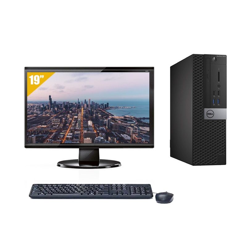 Dell Optiplex 5040 SFF i5 avec Écran 19 pouces 32Go RAM 500Go HDD Linux