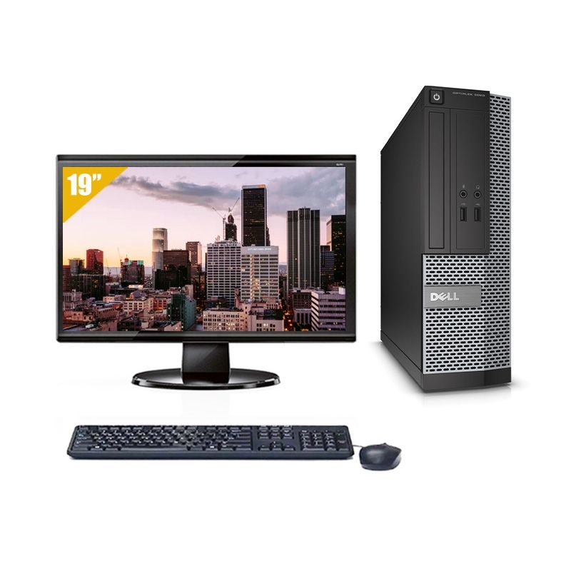 Dell Optiplex 390 SFF i3 avec Écran 19 pouces 8Go RAM 250Go HDD Windows 10