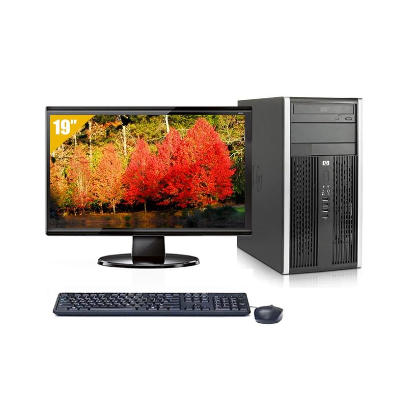 HP Compaq Pro 6000 Tower Core 2 Duo avec Écran 19 pouces 16Go RAM 480Go SSD Sans OS