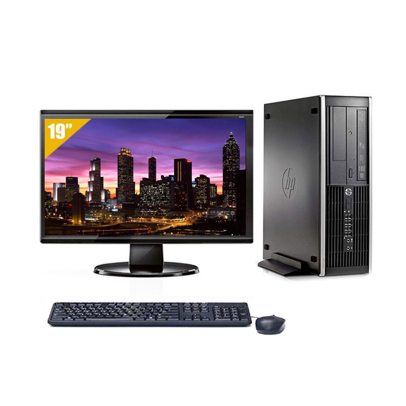 HP Compaq Pro 6300 SFF Celeron Dual Core avec Écran 19 pouces 16Go RAM 120Go SSD Windows 10