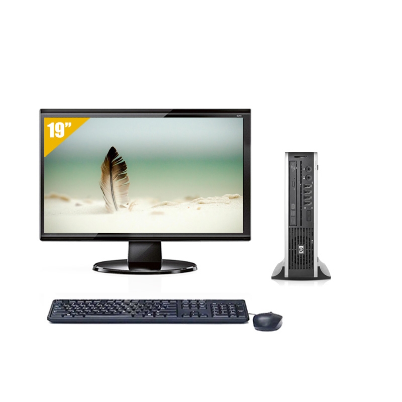 HP Compaq Elite 8200 USDT i3 avec Écran 19 pouces 4Go RAM 240Go SSD Sans OS