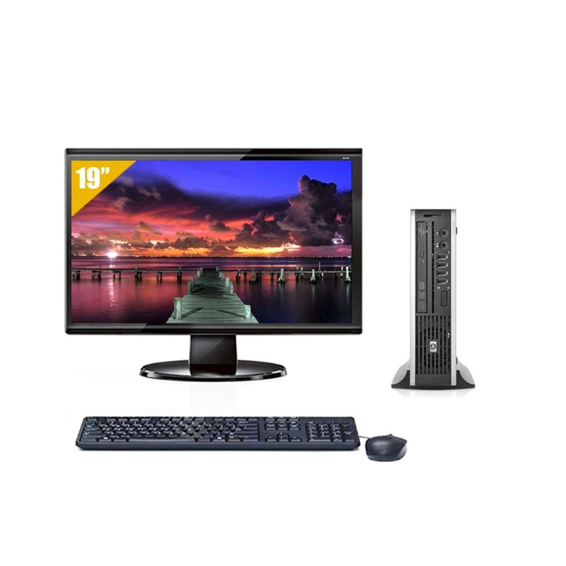 HP Compaq Elite 8300 USDT i3 avec Écran 19 pouces 4Go RAM 240Go SSD Sans OS
