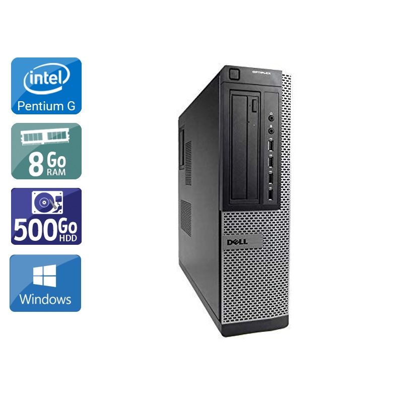 Dell Optiplex 7010 Desktop Pentium G Dual Core 8Go RAM 500Go HDD Windows 10
