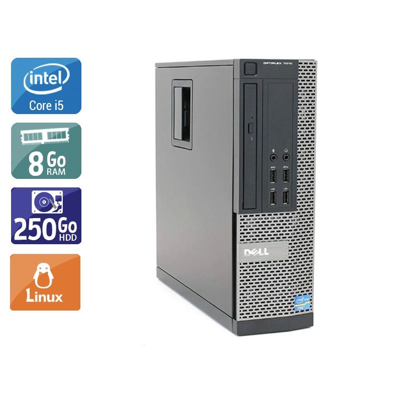 Dell Optiplex 7010 SFF i5 8Go RAM 250Go HDD Linux