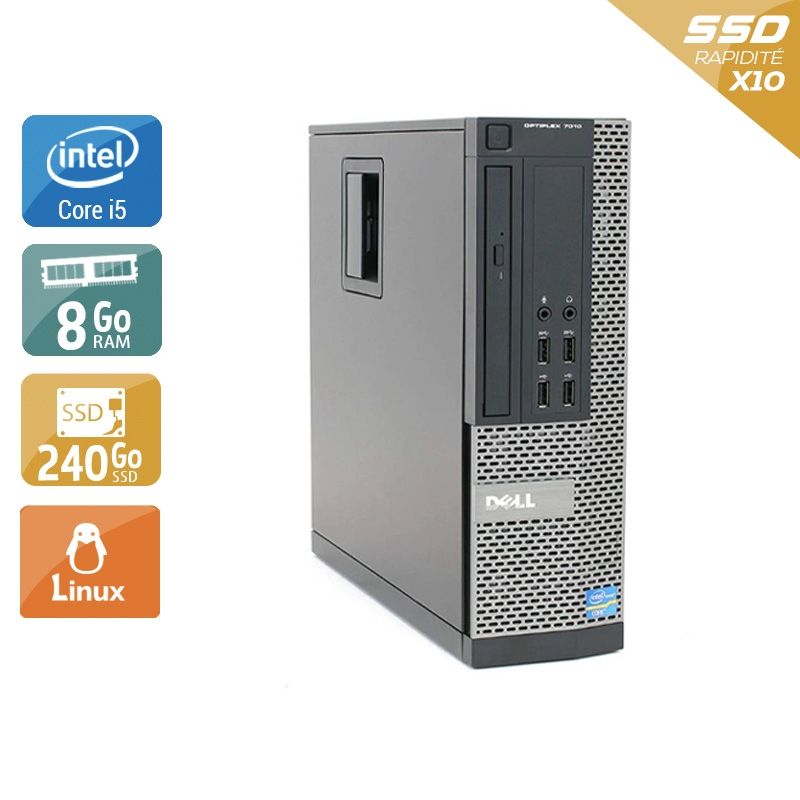 Dell Optiplex 7010 SFF i5 8Go RAM 240Go SSD Linux