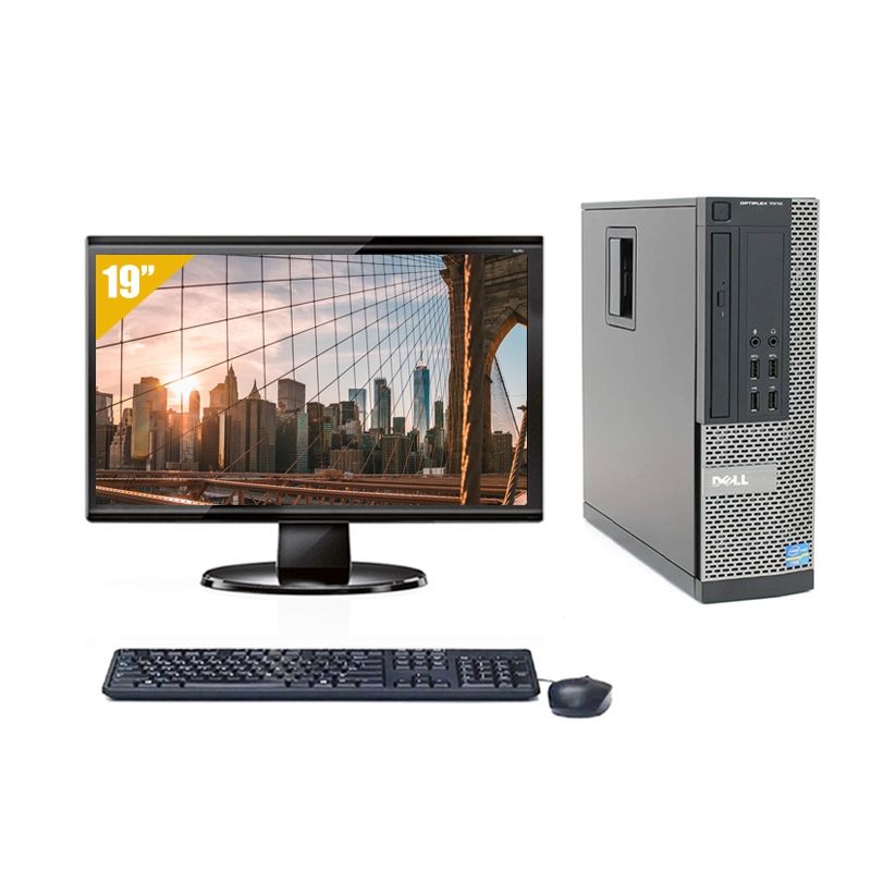 Dell Optiplex 7010 SFF Pentium G Dual Core avec Écran 19 pouces 4Go RAM 500Go HDD Linux