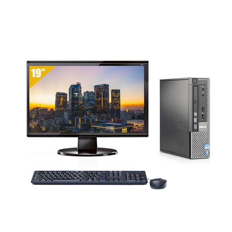 Dell Optiplex 7010 USDT i5 avec Écran 19 pouces 8Go RAM 500Go HDD Windows 10
