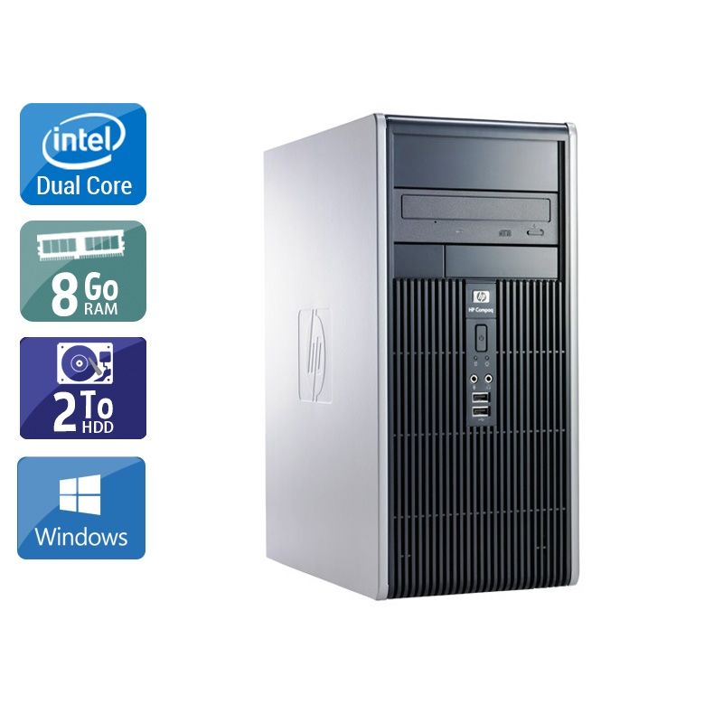 Conclusie suspensie schreeuw Unité centrale HP Compaq dc7800 Tower Dual Core 8Go RAM 2To HDD Windows 10  [Reconditionné : 149€ !] - Kiatoo.com