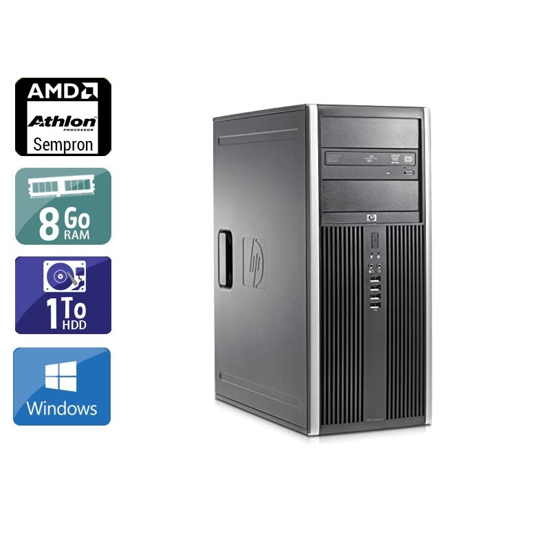 HP Compaq dc5750 Tower AMD Sempron 8Go RAM 1To HDD Windows 10