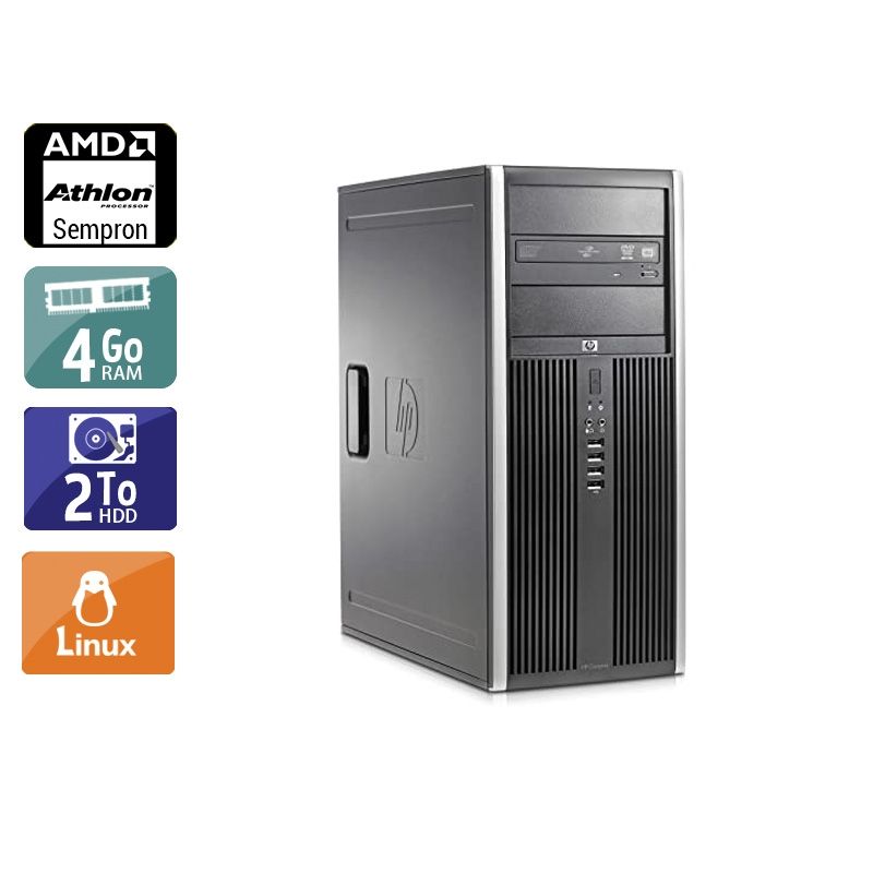 HP Compaq dc5750 Tower AMD Sempron 4Go RAM 2To HDD Linux