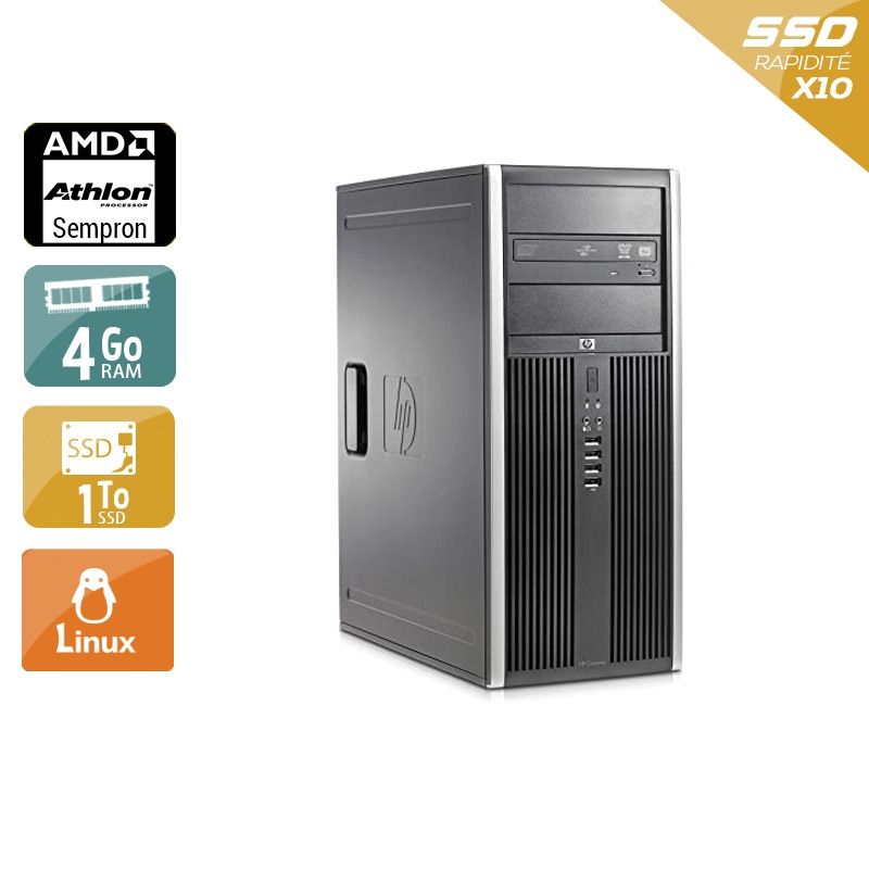 HP Compaq dc5750 Tower AMD Sempron 4Go RAM 1To SSD Linux