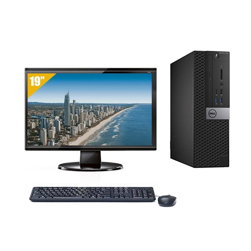 Dell Optiplex 7040 SFF i5 Gen 6 avec Écran 19 pouces 16Go RAM 1To HDD Sans OS