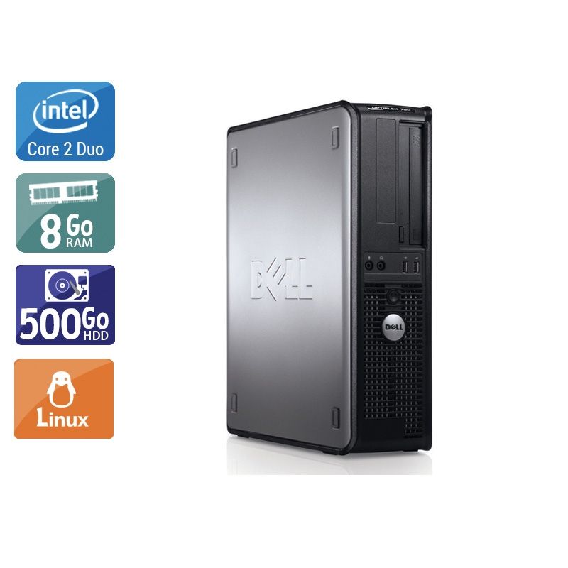 Dell Optiplex 760 Desktop Core 2 Duo 8Go RAM 500Go HDD Linux