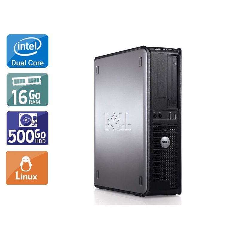 Dell Optiplex 780 SFF Dual Core 16Go RAM 500Go HDD Linux