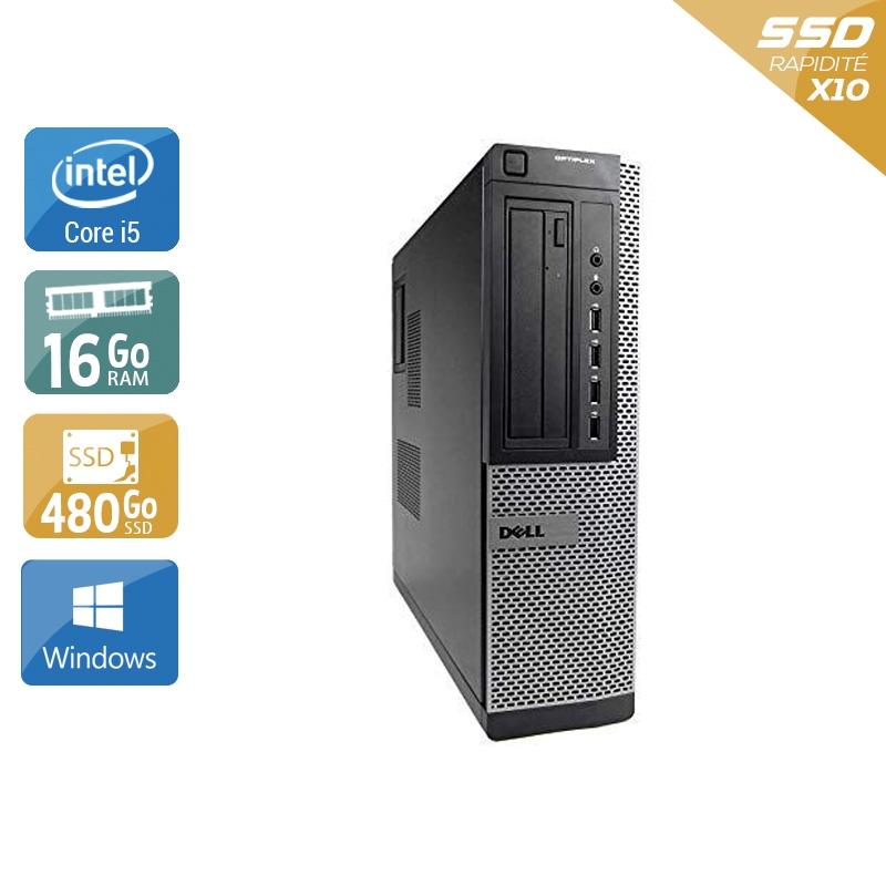 Dell Optiplex 790 Desktop i5 16Go RAM 480Go SSD Windows 10