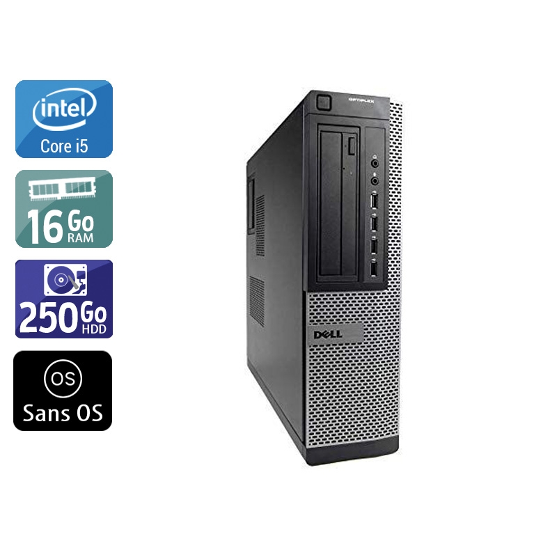 Dell Optiplex 790 Desktop i5 16Go RAM 250Go HDD Sans OS