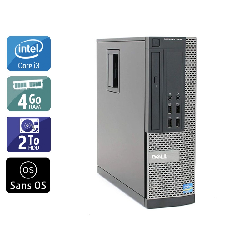 Dell Optiplex 790 SFF i3 4Go RAM 2To HDD Sans OS