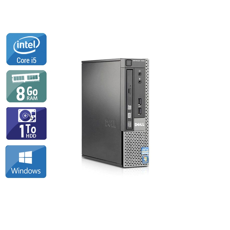 Dell Optiplex 790 USDT i5 8Go RAM 1To HDD Windows 10