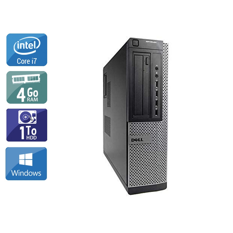 Dell Optiplex 9010 Desktop i7 4Go RAM 1To HDD Windows 10