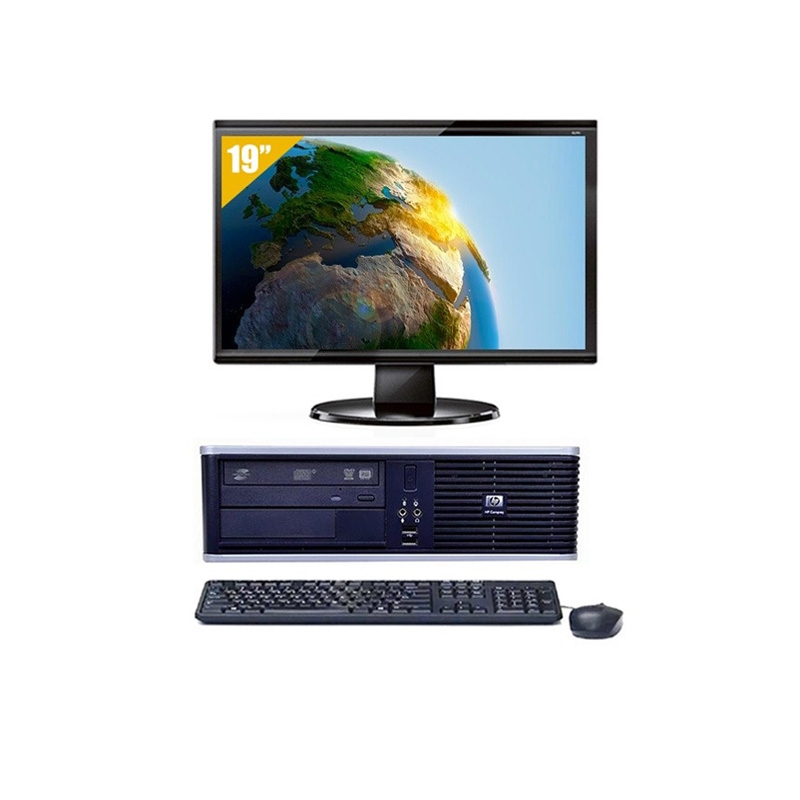 HP Compaq dc7800 SFF Celeron Dual Core avec Écran 19 pouces 8Go RAM 1To HDD Sans OS