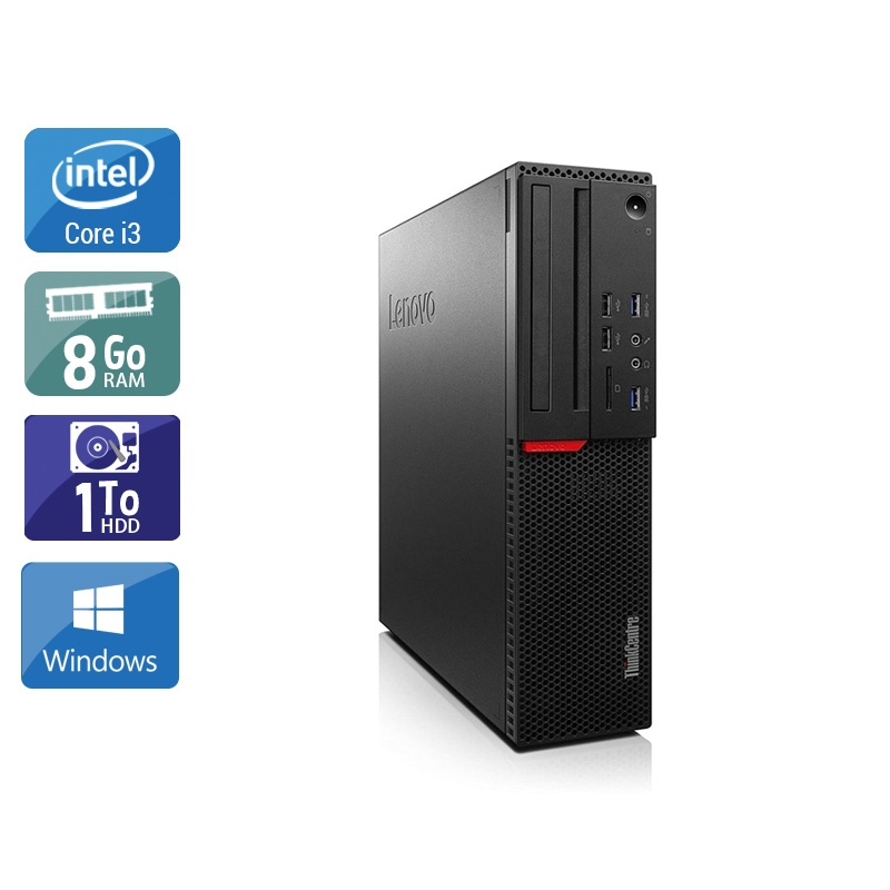 Lenovo ThinkCentre M700 SFF i3 Gen 6 8Go RAM 1To HDD Windows 10